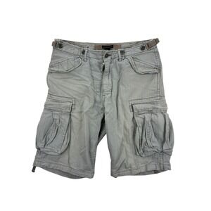 Club Monaco Cargo‎ Shorts Men's 31 Gray Cotton Utility Pocket Workwear Outdoor